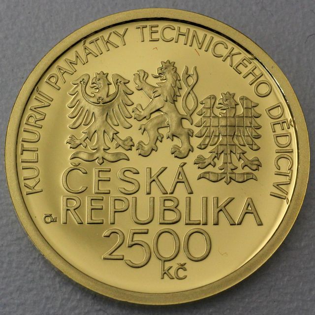 2500 Kronen Goldmünze Tschechien 2010
