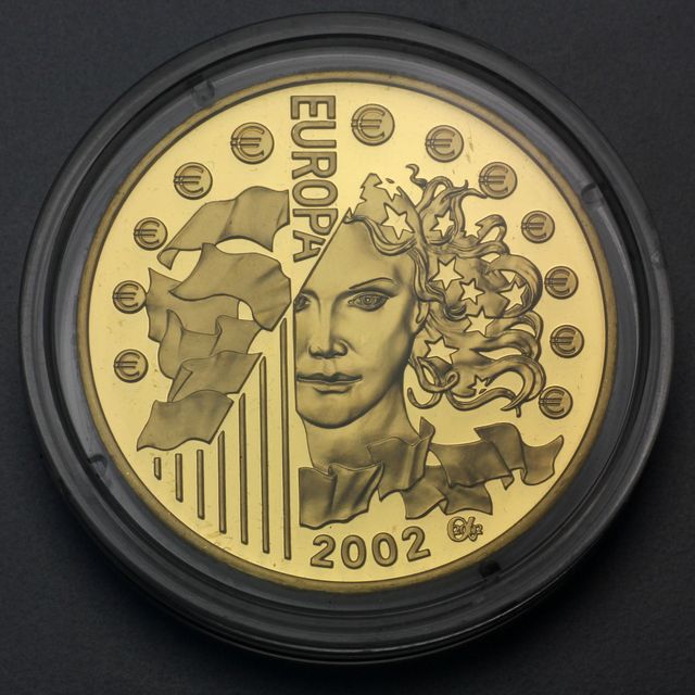 50 Euro Gold Gedenkmünzen Frankreich 2002 Europa