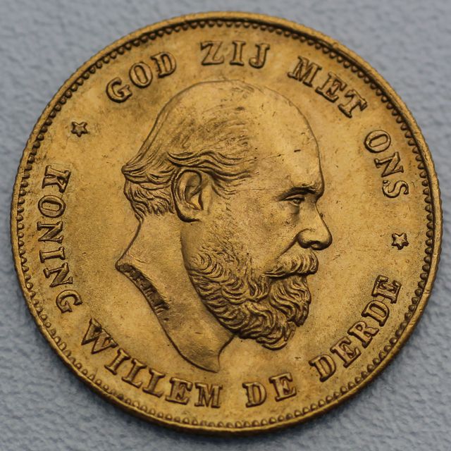 10 Gulden Wilhelm III Niederlande