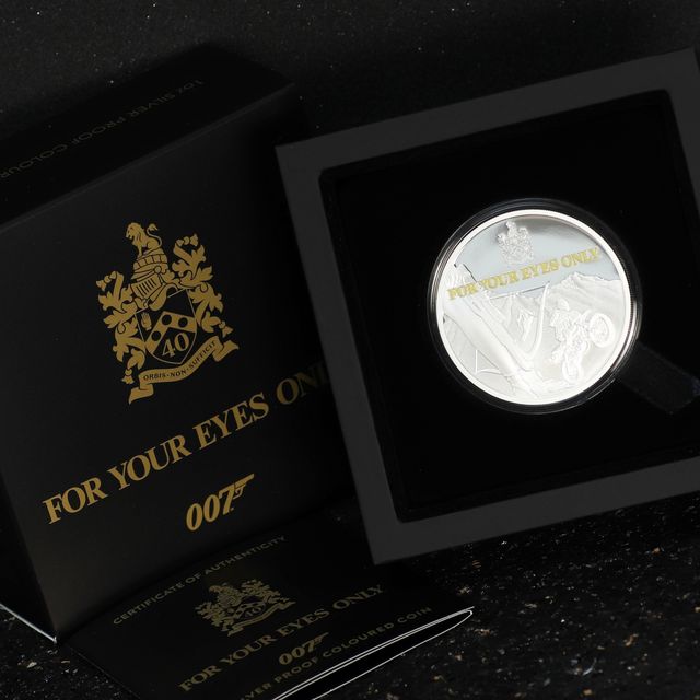 Silbermünze 1oz James Bond 2021 - For Your Eyes Only in Designverpackung