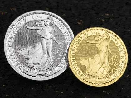 Britannia 2027 aus Gold und Silber