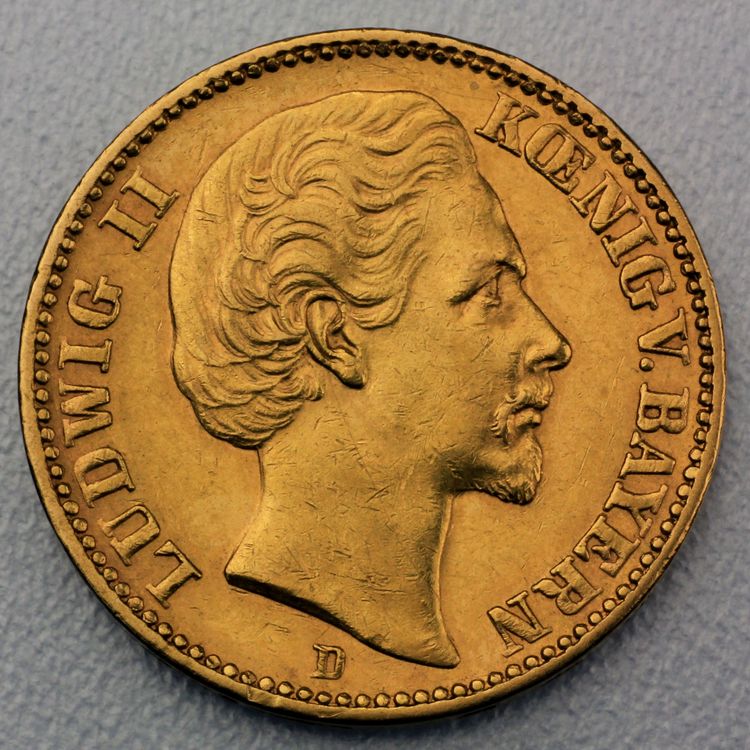 20 Reichsmark Goldmünze Ludwig II- Bayern