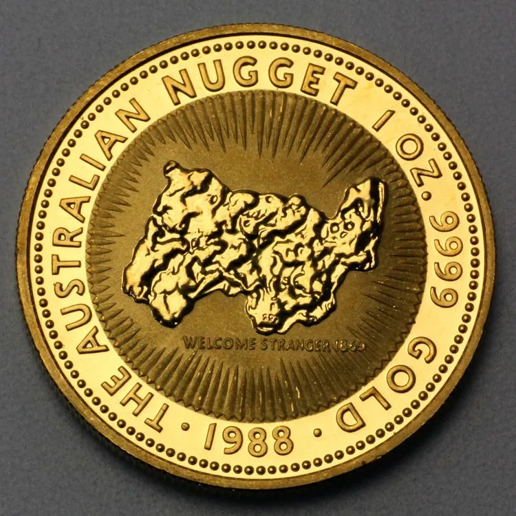 Australian Nugget Goldmünze 1988