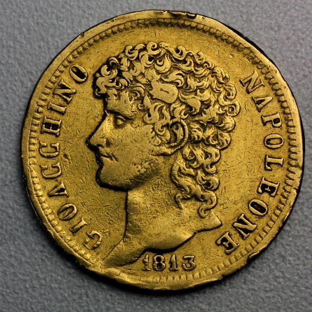 40 Lire Goldmünze Italien Gioaccino Napoleone