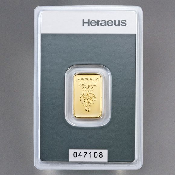 5g Goldbarren Heraeus