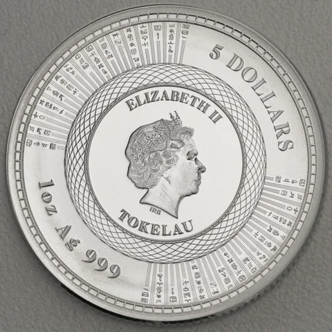 Silbermünze 1oz Tokelau Vivat Humanitas 2020