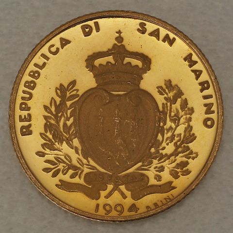 1 Scudo Goldmünze San Marino 1994 - Internationales Jahr der Familie