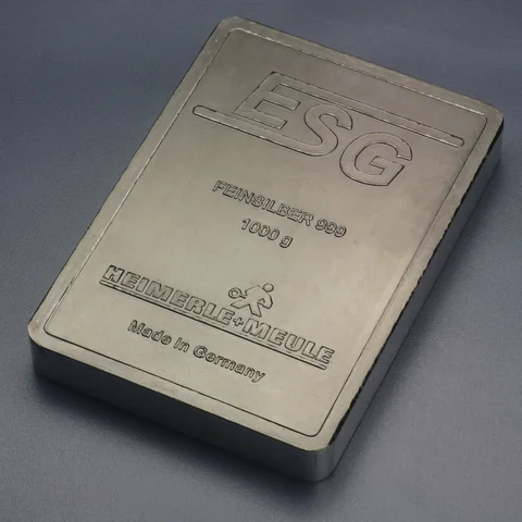 1kg Silberbarren DIN-Format