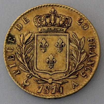 Goldmünze Louis XVIII 20 Francs 