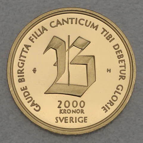 2000 Kronor 2003 Schweden - 700. Jahrestages der Geburt der Heiligen Brigitta
