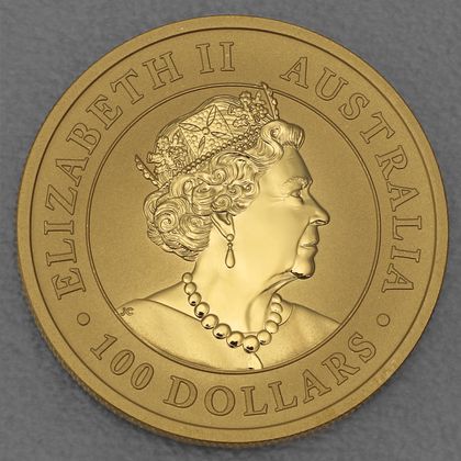 1oz Goldmünze 2019, Australian Emu, Queen Elizabeth II
