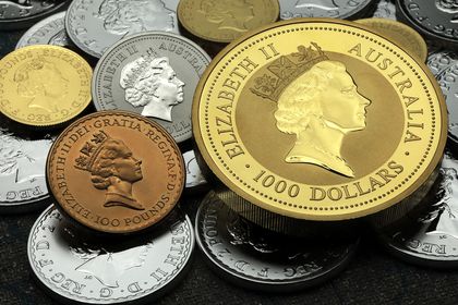 Münzen aus Gold und Silber, Queen Elizabeth II