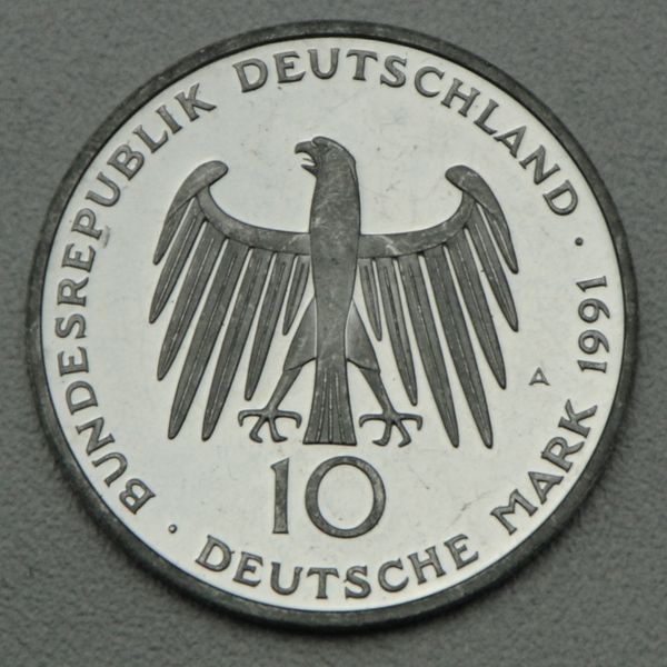 Silbermünze BRD 10 DM 1991