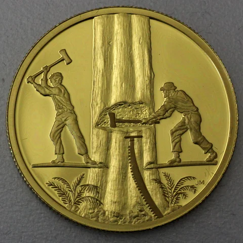 Goldmünze 200 Dollar Kanada 2006 - Timber Trade
