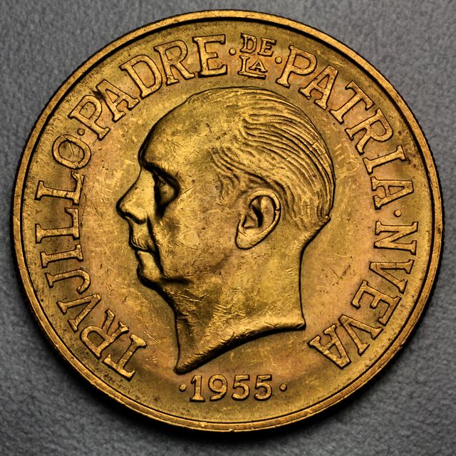 30 Pesos Goldmünze Dominikanische Republik 1955