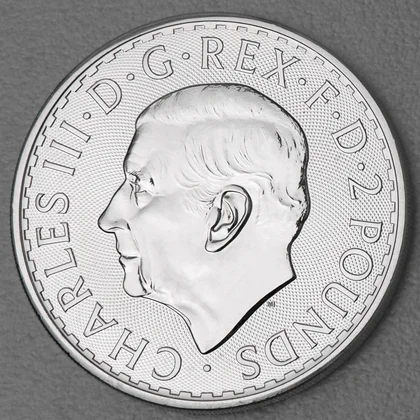 1oz Silbermünze Britannia 2024, King Charles III