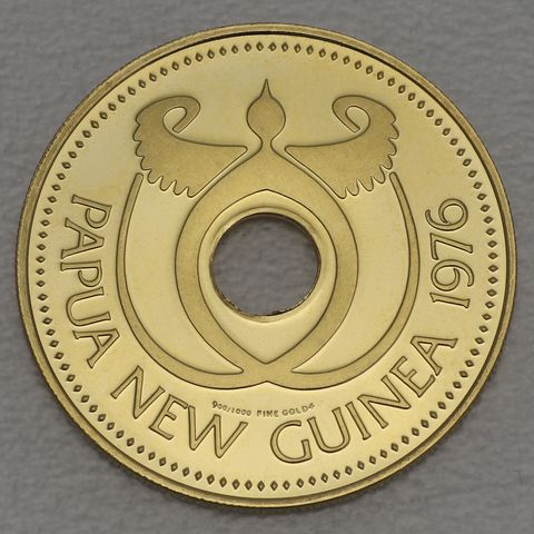 Goldmünze 100 Kina Papua-Neuguinea 1976 - 1. Geburtstag der Unabhängigkeit