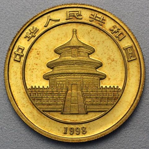 Goldmünze China Panda, 1oz, 1998