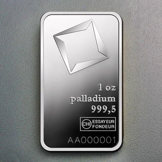 1oz Palladiumbarren