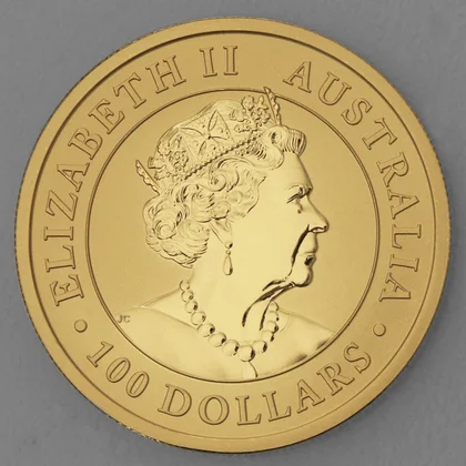 1oz Goldmünze 2022, Australian Emu, Queen Elizabeth II