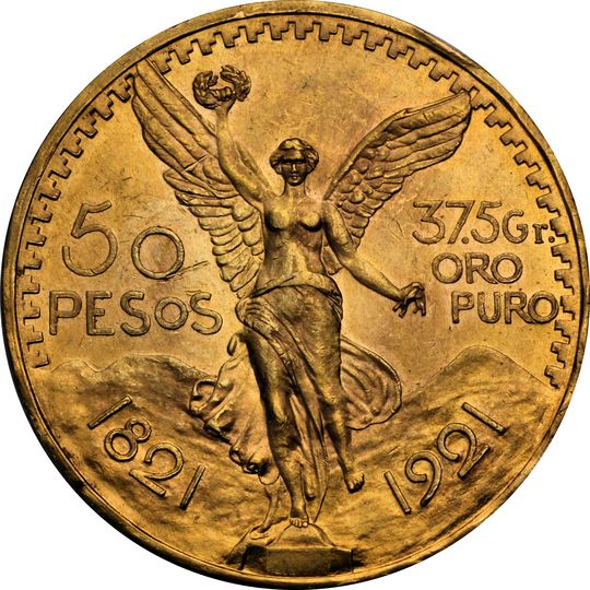 Mexikanische Pesos Goldmünzen