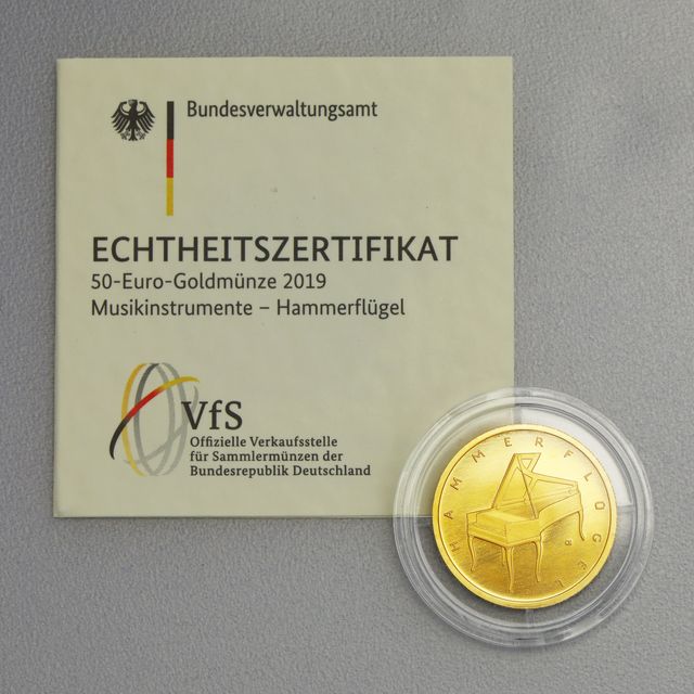 50 Euro Goldmünze BRD 2019 Hammerflügel