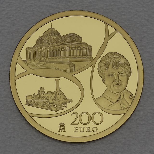 Goldmünze 200 Euro Spanien 2017 Zeitalter von Eisen und Glas