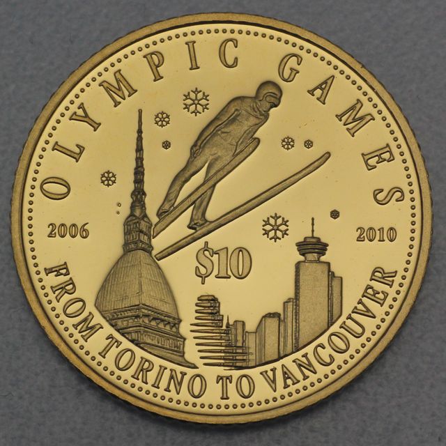 10 Dollar Cook Island Goldmünze 2008