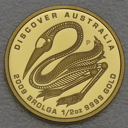 Goldmünze 1/2oz Discover Australia - Dreaming Serie - 2009 Brolga