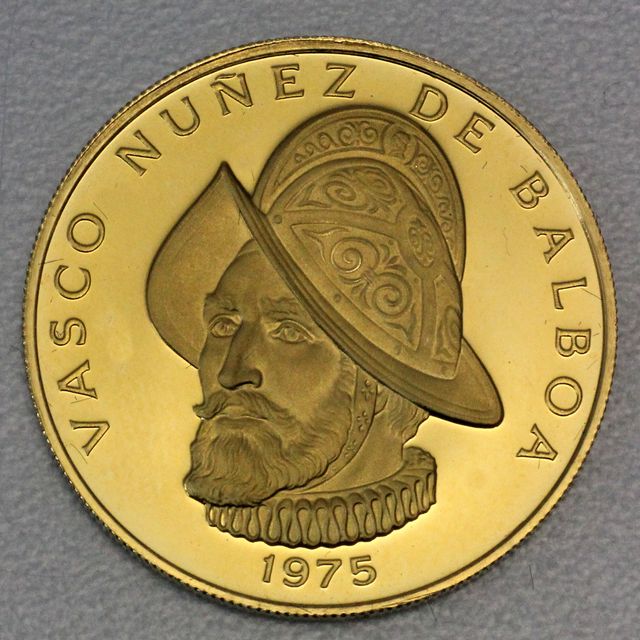 100 Balboa Goldmünze Panama 1975