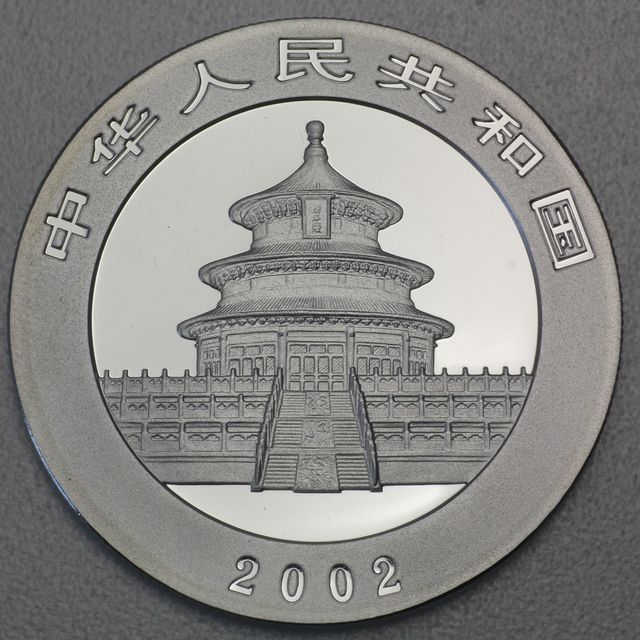 China Panda Silbermünze 2002