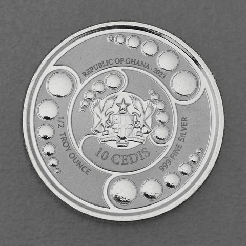 Silbermünze 1/2oz Ghana Ailen 2023