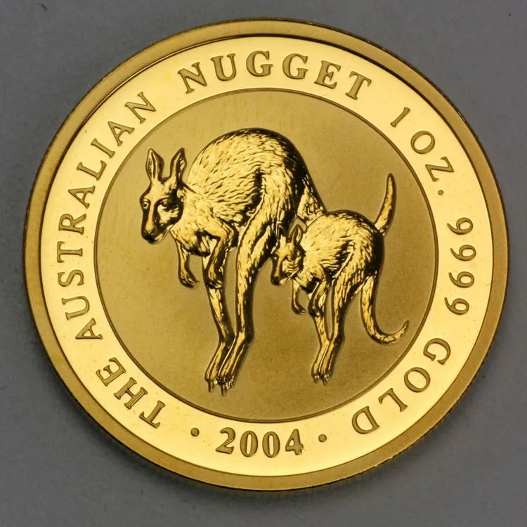 Australien Nugget / Känguru Goldmünze 2004