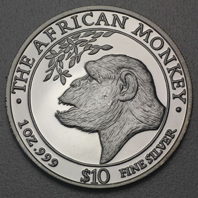 Silbermünze 1oz African Monkey Somalia 1998