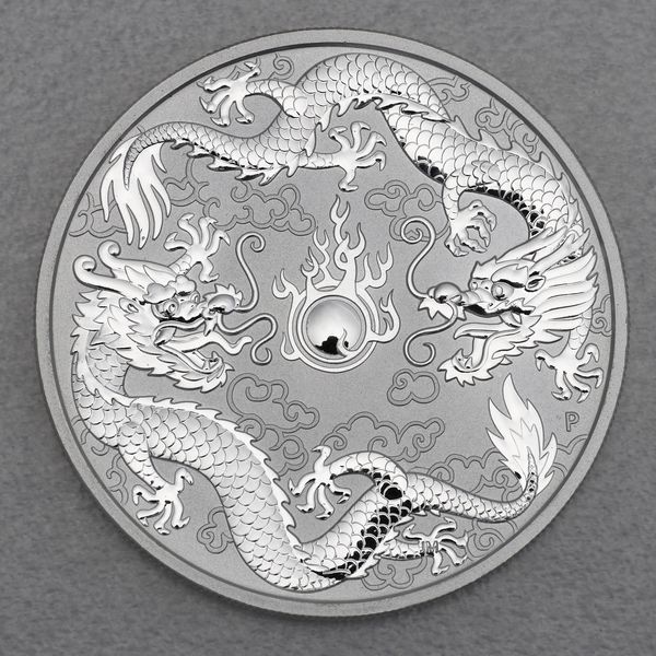 Silbermünze 1oz Chinese Myths and Legends 2019 - Double Dragon