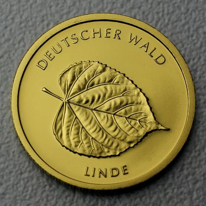20 Euro Goldmünze "Linde" 2015 der Serie "Deutscher Wald"