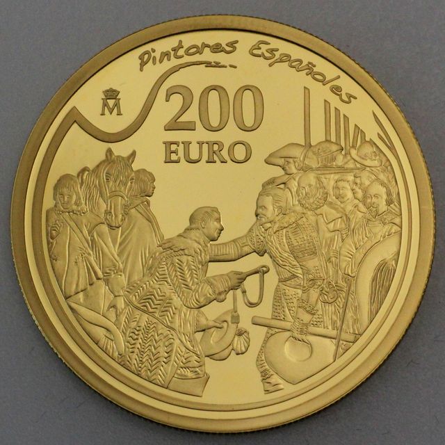 200 Euro Goldmünze Spanien 2008 - Diego Velazquez