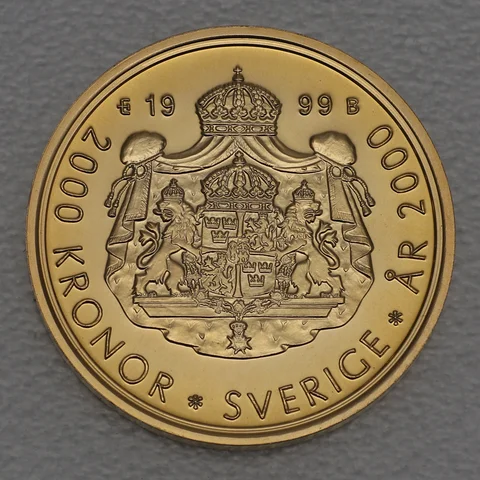 2000 Kronor 1999 Schweden - Carl XVI Gustaf & Kronprinzessin Victoria