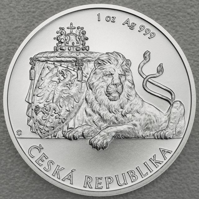 Silbermünze 1oz Niue Czech Lion - Tschechischer Löwe 2017