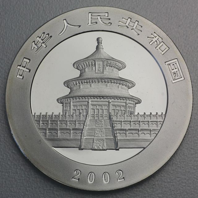 China Panda Silbermünzen mit Gold Applikation