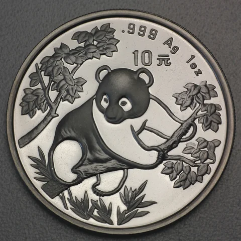 1oz Silbermünze Panda, 1992