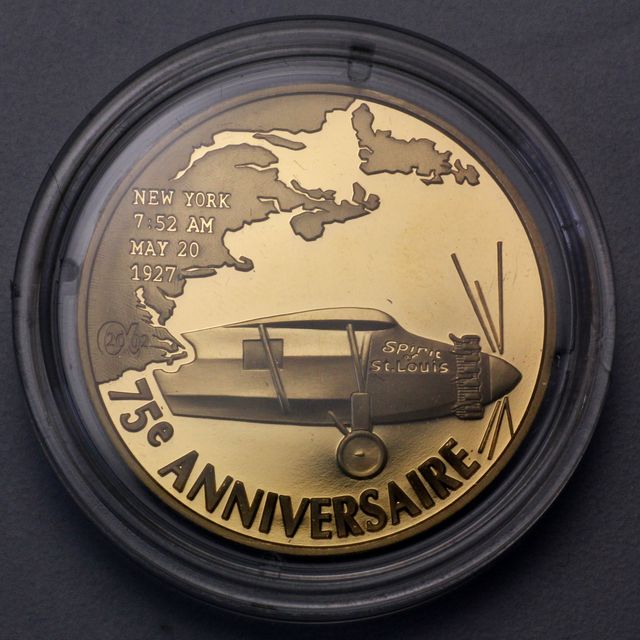 20 Euro Gold Gedenkmünzen Frankreich Lindberg 2002