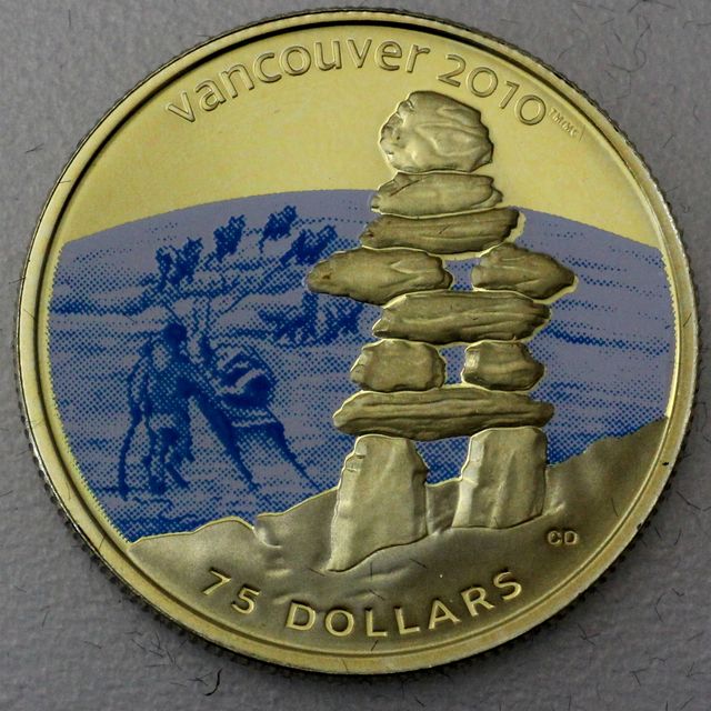 75 Dollars Goldmünze Kanada 20087 (nur 583er Gold)