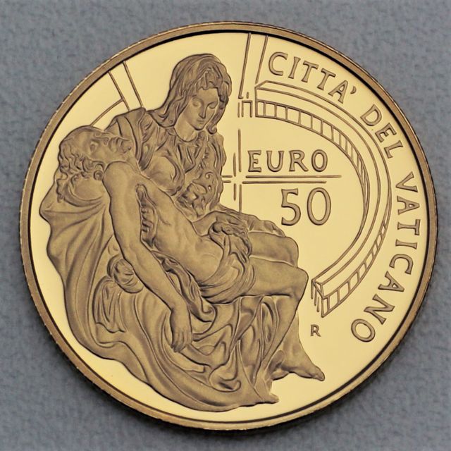 Goldmünze 50 Euro Vatikan 2008 &quot;La Pieta&quot;