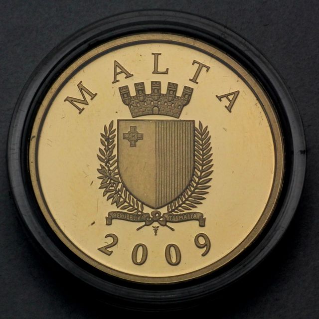 50 Euro Goldmünze Malta 2009 La Castellania