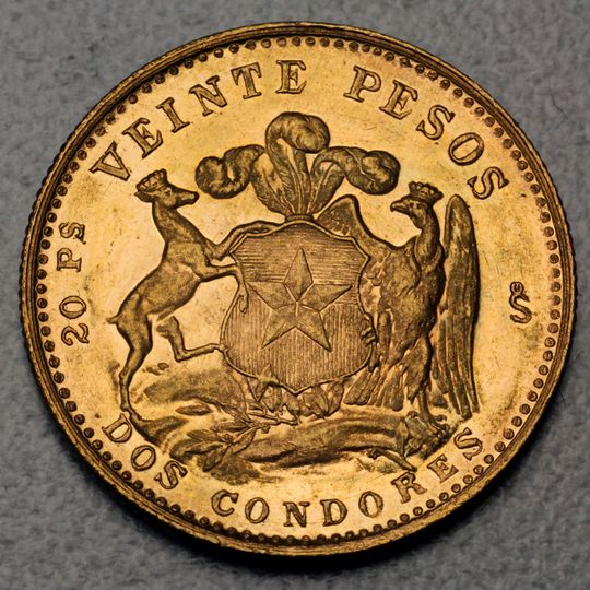 20 Pesos Goldmünze Chile