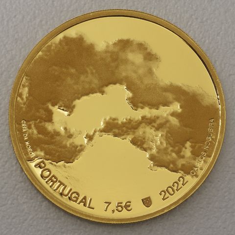 Goldmünze 7,5 Euro Portugal 2022 - 100. Jahrestag der Geburt von Jose Saramago 
