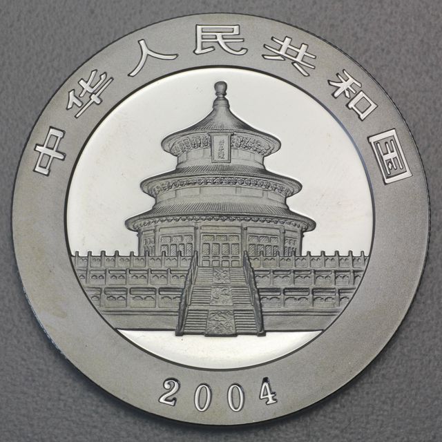 China Panda Silbermünze 2004