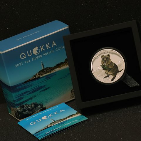 Silbermünze 1oz Australian Quokka 2021 Etui