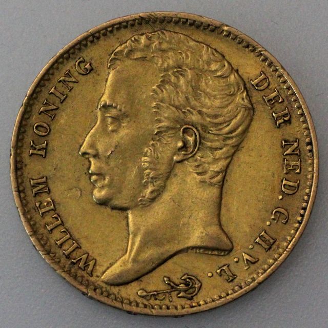 10 Gulden Goldmünze Niederlande König Willem